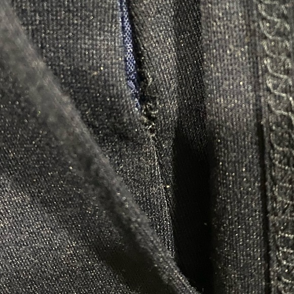 Aqua peplum dress, lace detail - Picture 13 of 13